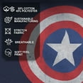 thumbnail image 4 of Men's Marvel Captain America Classic Shield Pull Over Hoodie Navy Blue 2X Large, 4 of 9