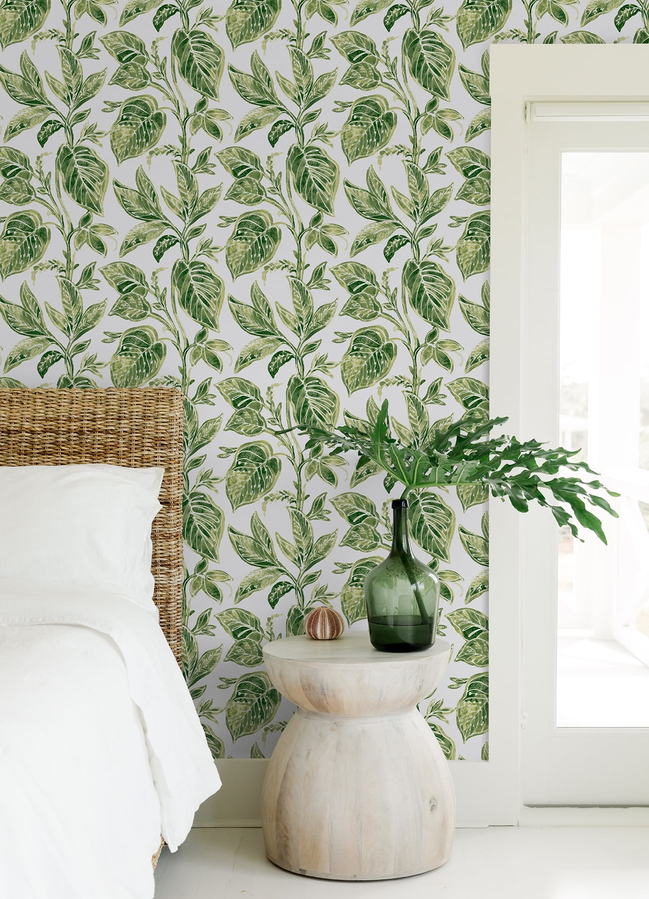 Nuwallpaper Green Caryota Peel & Stick Wallpaper