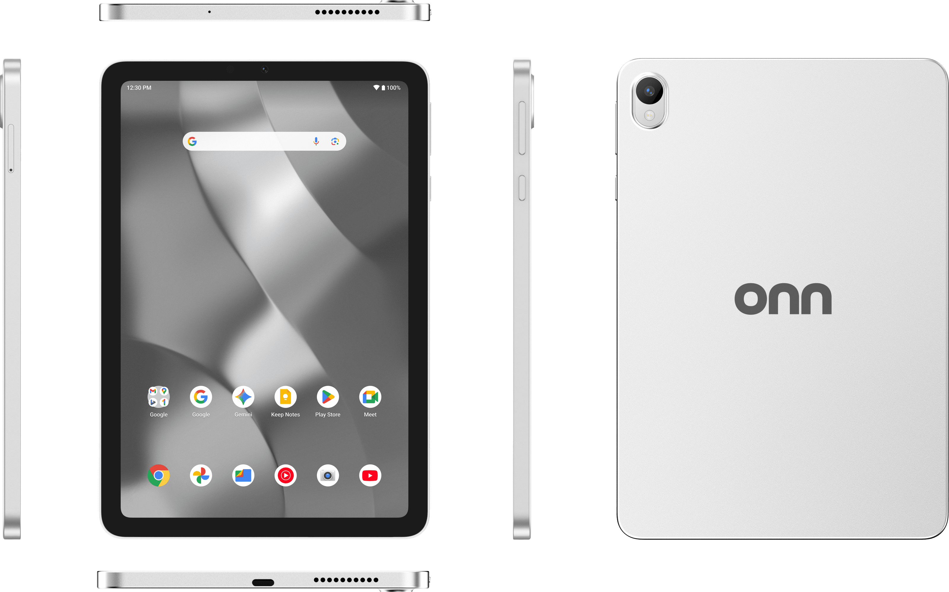 onn 8.1" Core Tablet, 64 GB, Android 16, Silver (2026 Model)