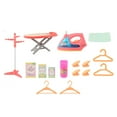 thumbnail image 4 of Juego de lavandería de simulación, juego de simulación, plancha y perchas para el hogar, juguetes de lavandería con tabla de planchar para regalo de, 4 of 8