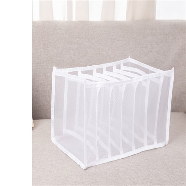 Organizador de ropa de guardarropa lavable de 7 rejillas, caja de almacenamiento con compartimento para pantalones vaqueros Wmkox8yii HFSH738