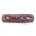 thumbnail image 3 of Diamond2Deal Black Ti Domed Anodized Copper Color 6mm Men's Band Size 5, 3 of 6
