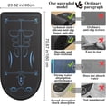 thumbnail image 2 of Exercise Equipment Mat for Ab Roller Wheel, Non-Slip Exercise Mat Extra Long Sound Insulation Knee Mat The Joints Protect For Abdominal Yoga Floor Workouts, 2 of 3