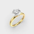 thumbnail image 2 of 2 Carat Stunning IGI Certified Lab Grown Diamond Wedding Ring for Women 14K Yellow Gold | Round Cut Lab Created Solitaire Diamond Rings | Size 7 Diamond-Capitals, 2 of 9