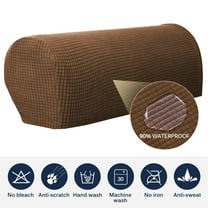 Armrest Cover Stretch Arm Cover for Recliners Sofas Chairs Loveseats Elastic Waterproof Furniture Armrest Protector for Couch  - Set of 2