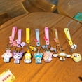thumbnail image 2 of Llavero Kawaii Sanrio de dibujos animados, colgante de Hello Kitty, Cinnamoroll, Bolsa Escolar, decoración, regalos para amigos, 2 of 5