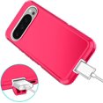 thumbnail image 5 of KOMI for Google Pixel 9 Pro XL Case Shockproof Dust/Drop Proof 3-Layer Full Body Protection [Without Screen Protector] Rugged Heavy Duty Cover Case for Google Pixel 9 Pro XL, Pink/White, 5 of 5