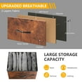 thumbnail image 4 of 9-Drawer Fabric Dresser with Wood Top - Compact Storage Organizer for Bedroom, Closet, Brown, 4 of 8