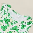 thumbnail image 5 of Coerni Kids Girls St. Patrick's Day Dress Toddler Sleeveless Mesh Tutu Tulle Dress Cloverss Print Dresses Playwear Clothes, 5 of 8