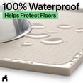 thumbnail image 4 of GORILLA GRIP Silicone Pet Feeding Mat, 100% Waterproof, Protects Floors, 18x12 Beige, 4 of 9