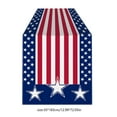 thumbnail image 3 of LHNFT 4th of July America Stars Stripes Patriotic Table Runner, Red White Blue Independence Day Memorial Day Home Decor, Labor Day USA Table Decoration Party Supplies, 13x72 Inch, 3 of 6