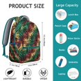 thumbnail image 6 of Marijuana Themed Laptop Backpack for Students - Durable College Bookbag with Protective Sleeve, Trendy Daypack for School and University, Perfect Gift for Fans, 6 of 6