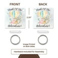 thumbnail image 5 of 3dRose, Think Of The Adventure Watercolor Floral Hot Air Balloon, set of 2 Key Chains, 5 of 7