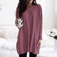 thumbnail image 2 of GigrtiJin Haut d'Automne 2024 pour Femmes Manches Longues Col Rond Grande Taille Chemises Légères Mode Tunique avec Poches, 2 of 6