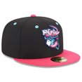 thumbnail image 3 of Men's New Era Black Jacksonville Jumbo Shrimp Authentic Collection Alternate Logo 59FIFTY Fitted Hat, 3 of 5