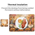 thumbnail image 6 of Wobogo Dwarf Pumpkin Figure Placemats Coasters Set of 2 Heat-resistant Non-slip Easy to Clean Square Dinner Plate Mat, 6 of 8