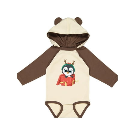 

Inktastic Christmas Penguin Gift Baby Boy or Baby Girl Long Sleeve Bodysuit
