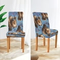 thumbnail image 5 of BZSMCE Chairs Slipcovers Dining Chair Covers Bear Play Music Creative Pattern, 5 of 7