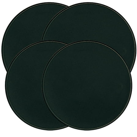 Range Kleen 505 Metal Burner Kovers Round Black, 2 small and 2 large