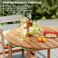 thumbnail image 6 of YYAo Outdoor Tables,Patio Dining Table,36 inch Acacia Wood Round Outdoor Dining Table for 4 People, 6 of 14