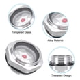 thumbnail image 3 of Uxcell Oil Sight Glass Threaded Alloy Oil Liquid Level Gauge Oil Indicator Tank Sighting Glass Silver 1/4", 3/4", 3 of 6