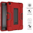 thumbnail image 4 of FIEWESEY for Walmart Onn 8 Pro 8 Inch Tablet Case, Heavy Duty Shockproof Dropproof Hybrid Rugged Armor with Kickstand Full Body Protective Case for Walmart Onn 8 Pro (Model ONA100003561)(Red/Black), 4 of 7