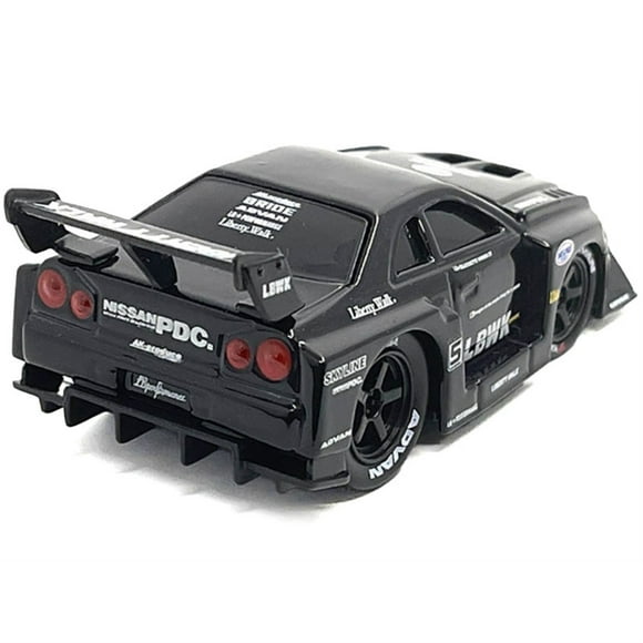 1999 Skyline GT-R (R34) #5 "Liberty Walk" Black 1/64 Diecast Model Car by Muscle Machines