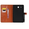 thumbnail image 3 of Dteck Folio Case For Samsung Galaxy Tab E 9.6" T560 T561Premium Leather Stand Cover With S Pen Protective Holder Auto Wake/Sleep (Not fit T560NU T567V)- Orange, 3 of 6