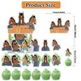 thumbnail image 4 of 32 Pcs For BoJack Horseman Theme Birthday Party Decoration Set - Includes Happy Birthday Backdrop Decorations, Cupcake Toppers, and Balloons for Celebrations, 4 of 5