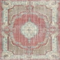 thumbnail image 1 of Ahgly Company Indoor Square Traditional Orange Salmon Pink Persian Area Rugs, 3' Square, 1 of 6