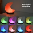 thumbnail image 4 of FANHAO Himalayan Pink Moon Salt Lamp,5.3 inch Multicolor LED Salt Lamp and Wooden Base Bedroom, 4 of 7