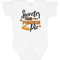 thumbnail image 3 of Inktastic Thanksgiving Sweeter Than Pumpkin Pie Boys or Girls Baby Bodysuit, 3 of 5