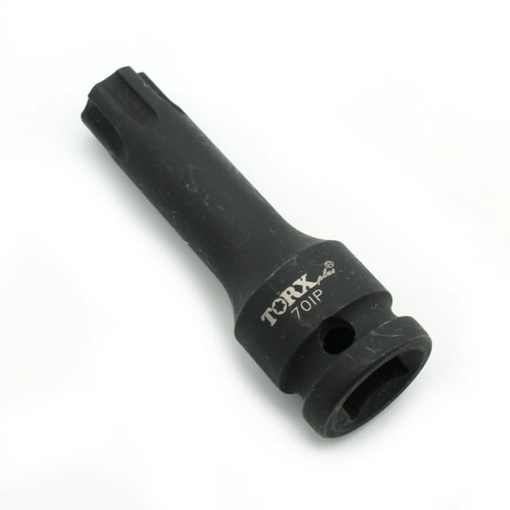 TMAX IP70 3 Inch Long Black Impact Torx Plus 6 Point Socket Bit 1/2 Inch Square Drive Auto Repair Tool