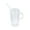 TYPE7, variant on Efavormart 24 Pack | 5oz Clear Mini Ribbed Pedestal Plastic Dessert Cups With Spoons, Disposable Snack Cup Spoon Sets