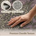 thumbnail image 6 of ODIKA 3'x5' Washable Throw Rug Insect Mystical Gothic Scroll Border Moth Boho Witchy Vintage Refined Structured for Entryway, Kitchen, Mudroom, Stain Resistant, Low Profile, Non-Slip, 6 of 7