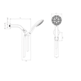 thumbnail image 7 of Multi Function Adjustable Hand Shower- 7-Function Hand Shower,Brushed Nickel,Brushed Nickel Plastic Bath Faucets Freestanding Tub Faucets, 7 of 7