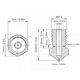 thumbnail image 2 of High quality 5pcs 3D Printer E3D V6 Copper Plated Nozzle Extruder Print Head M6, 2 of 5
