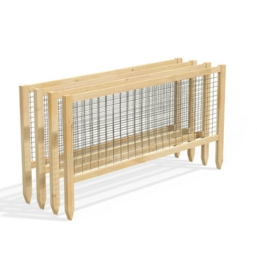 Greenes Fence CritterGuard 23.5"L Cedar Garden Fence, 4-Pack