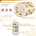 thumbnail image 5 of Yayeee Flameless Candles with Remote Flickering Battery Operated Multi Color Changing, Wheat Ears Pattern, 5 of 7