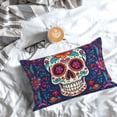 thumbnail image 5 of Yiaed Dead Day Party Print Brushed Microfiber Envelope Pillowcases, Standard,Envelope Closure Pillow Cases(No pillow core)-20"x30", 5 of 6