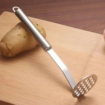 Potato Masher Pumpkin Carrots Avocado Mash Tool, 9.2" Kitchen Vegetable Fruit Mashing Utensil, Stainless Steel Manual Gadget, Dishwasher Safe