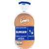 Lewis Bake Shop White Half Pack Burger Buns, 7.5 oz, 4 Count