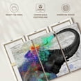 thumbnail image 6 of Elephant Stock Colorful Elephant Splash Wall Art - Horizontal Multi Panel Canvas - Living Room Wall Decor - Animal Multi Panel - Gray And Turquoise Decor - 57" x 36", 6 of 8