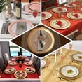 thumbnail image 5 of Efavormart 10 Pack | 13" Gold Disposable Charger Plates, Cardboard Serving Tray, Round with Glitter Texture Dotted Rims - 1100 GSM, 5 of 11