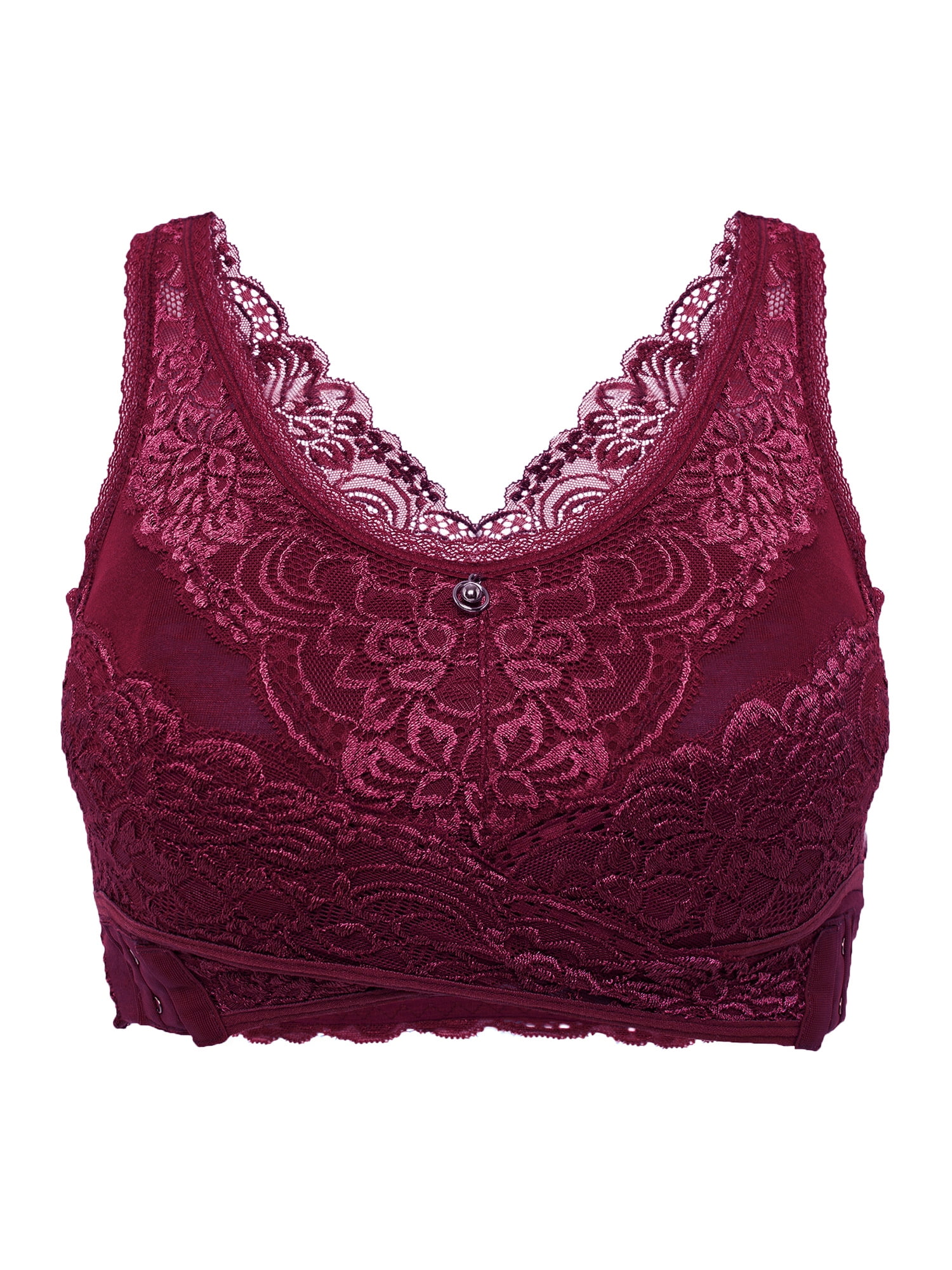 Download DODOING - Womens Seamless Sports Bra Front Cross Hook ...