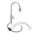 thumbnail image 1 of Pull Out Kitchen Faucet G1/2 Thread Kitchen Stainless Steel Faucet Antirust Pull Down Kitchen Faucet for Kitchen Black, 1 of 8