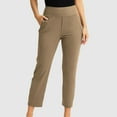thumbnail image 2 of zbxnLI Pants with Pockets Womens Workout Yoga Pants High Waisted Straight Leg Running Pants Activewear, 2 of 5