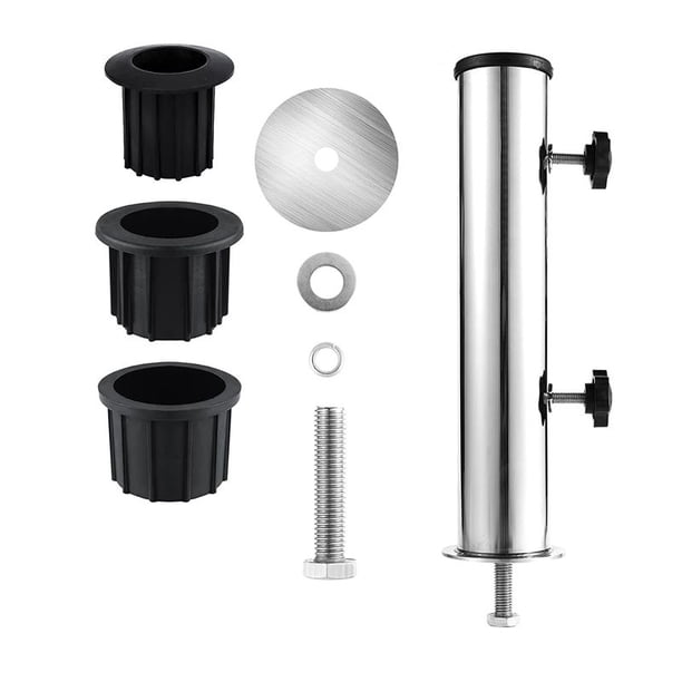 Juego de Tubo Soporte Montaje en Poste Sombrilla, Base Sombrilla para Exteriores, InsercióN, JardíN Exterior, Patio Trasero, BalcóN