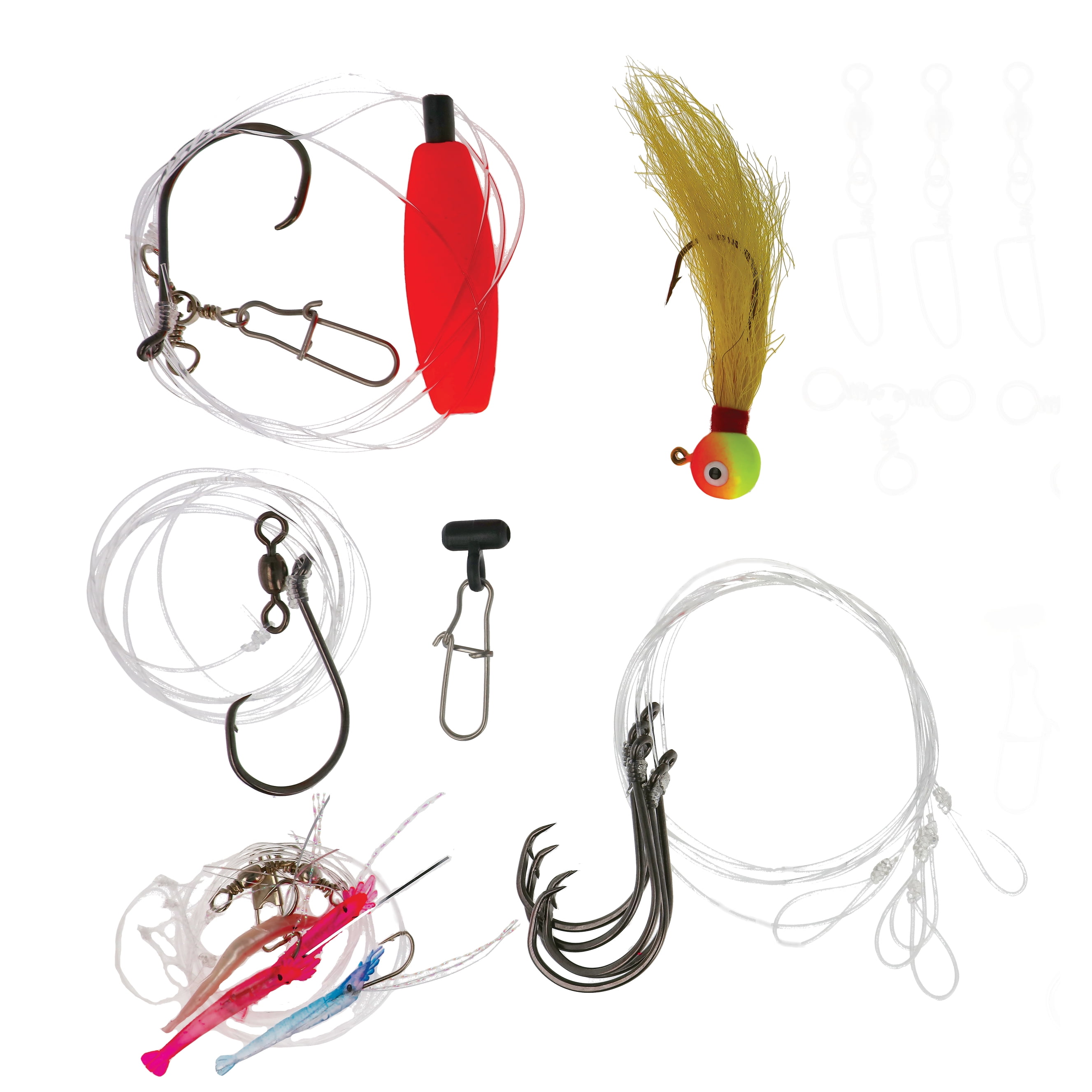(2 pack) Eagle Claw Striped Bass Saltwater Tackle Kit