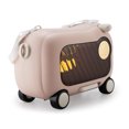 thumbnail image 3 of Canddidliike 2-In-1 Kids Ride On Suitcase with Wheels, Toddler Carry On Luggage, Children Travel Essential for Outdoor, Pink, 3 of 15